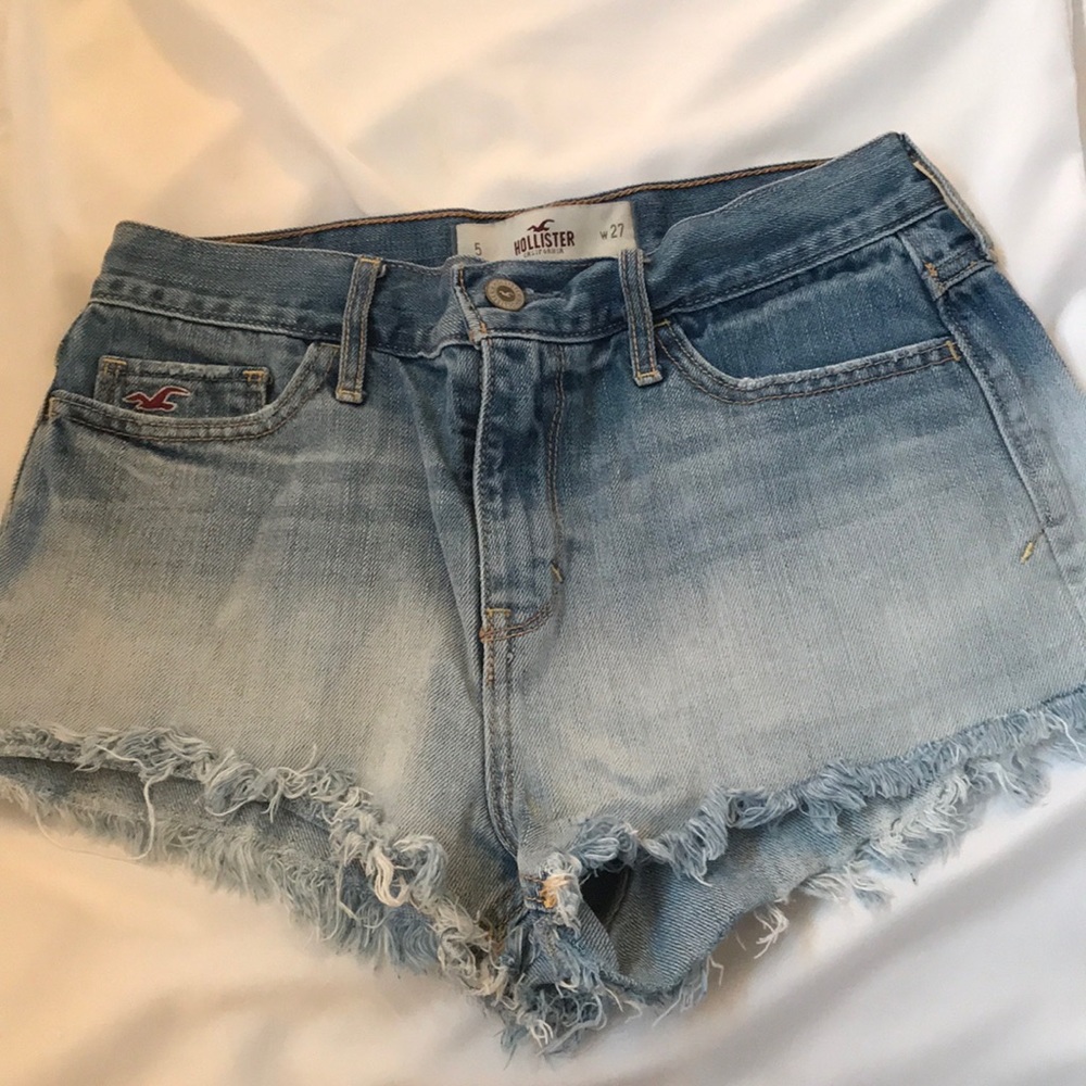 High Rise Hollister Jean Shorts